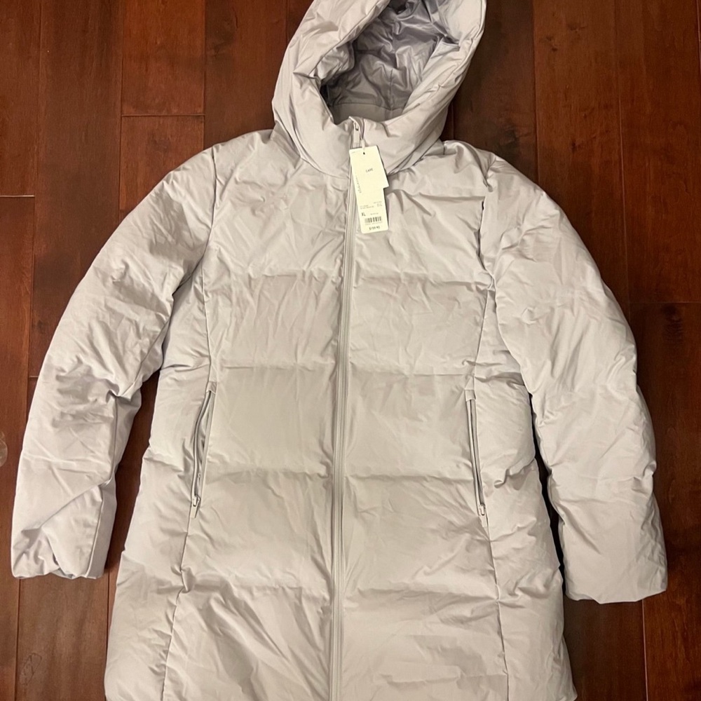 UNIQLO Seamless Down Short Coat (2022 Edition) Gray Puffer Jacket Size XL